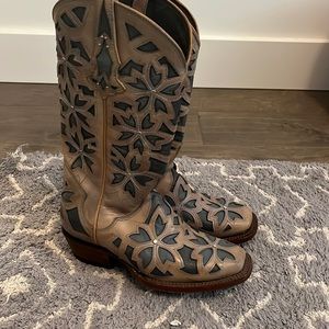 J. B. Dillon- Women's Leather Cowgirl Boots